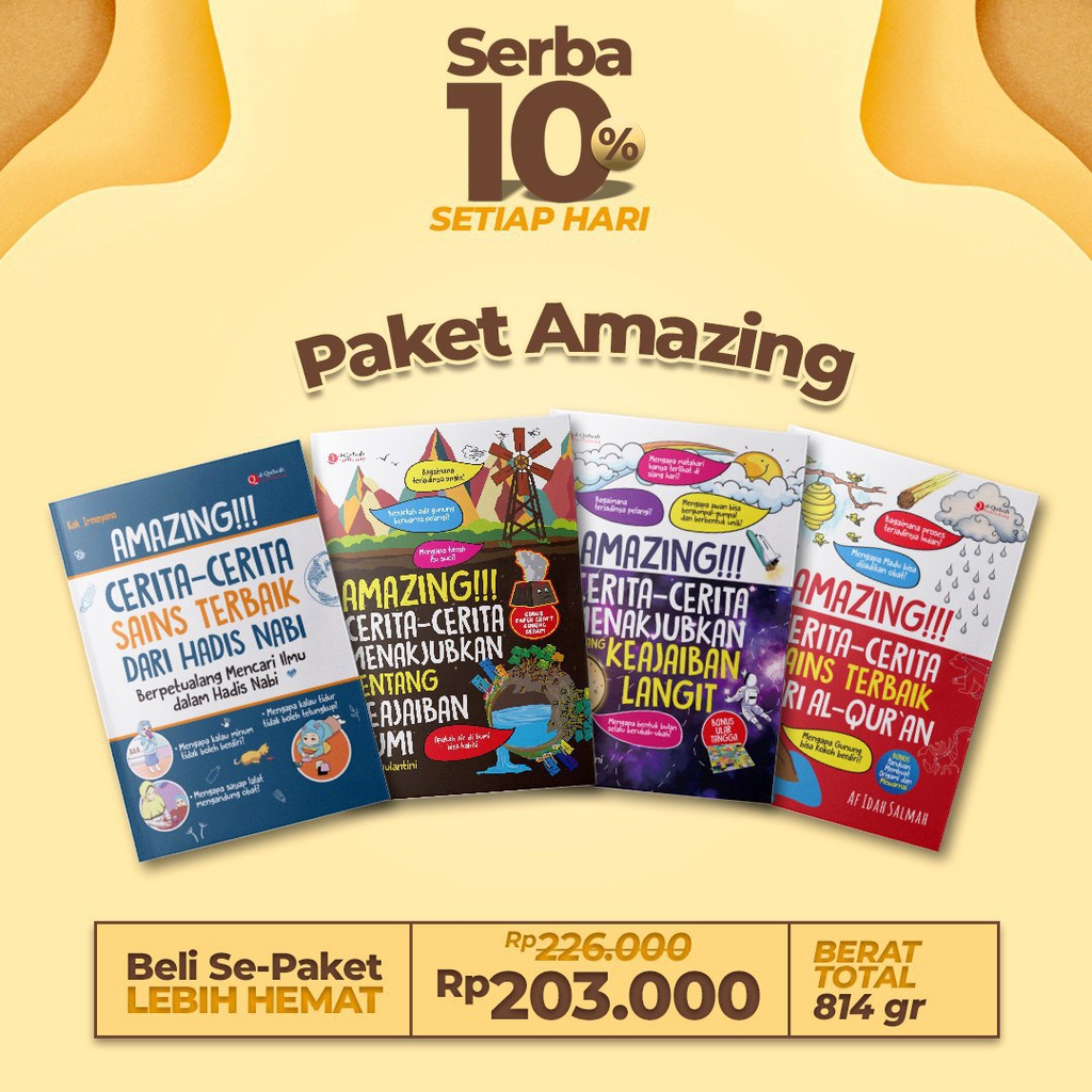 Serba 10% : Paket Amazing ( 4 buku )