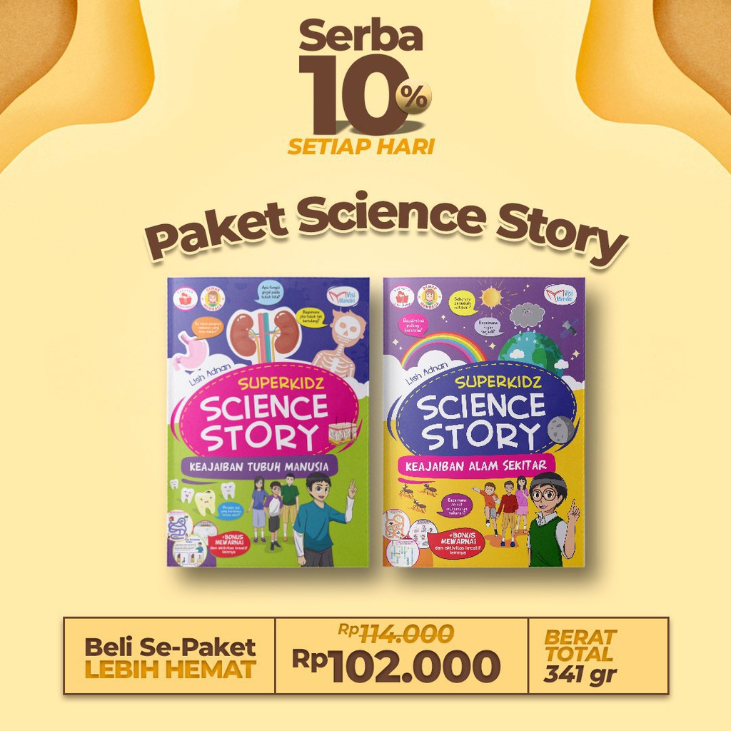 Serba 10% : Paket Science Story 