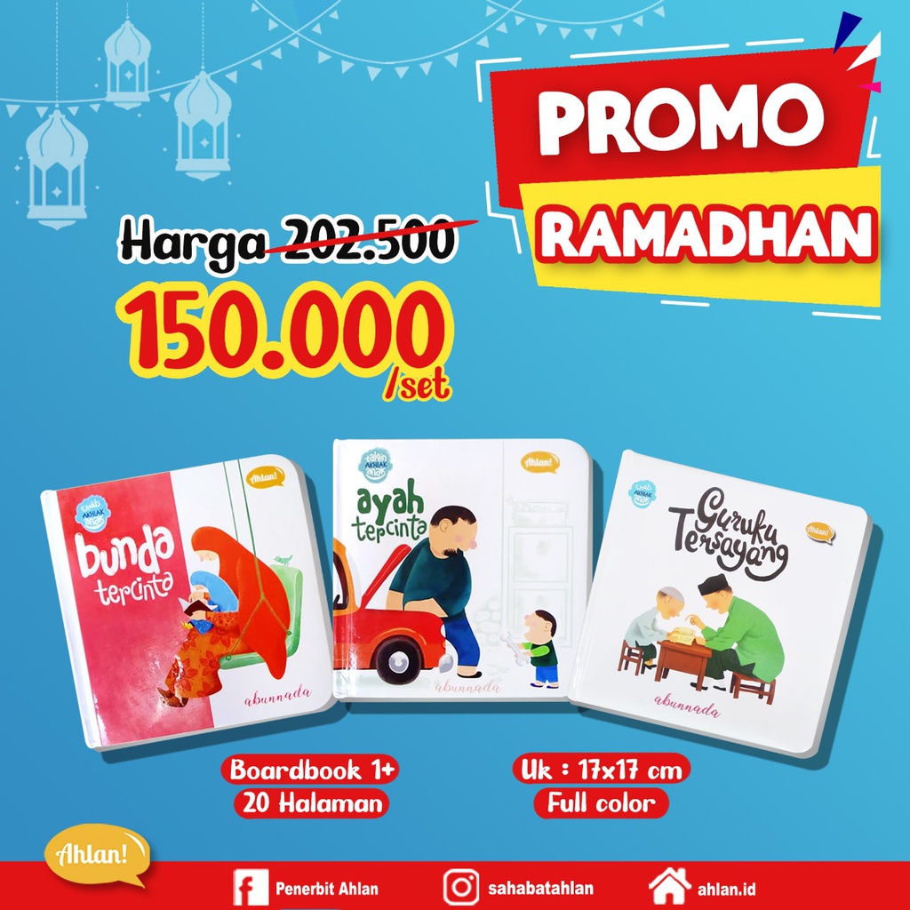 Promo Ramadhan Boardbook : (Bunda, Ayah, Guruku)