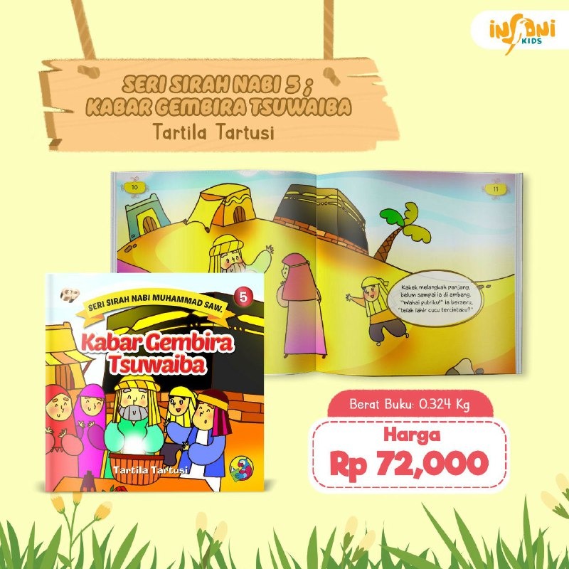 (Obral) Seri Sirah Nabi 5 : Kabar Gembira Tsuwaiba (Board Book)