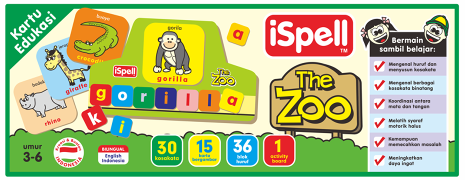 Kartu Edukasi : iSpell The Zoo