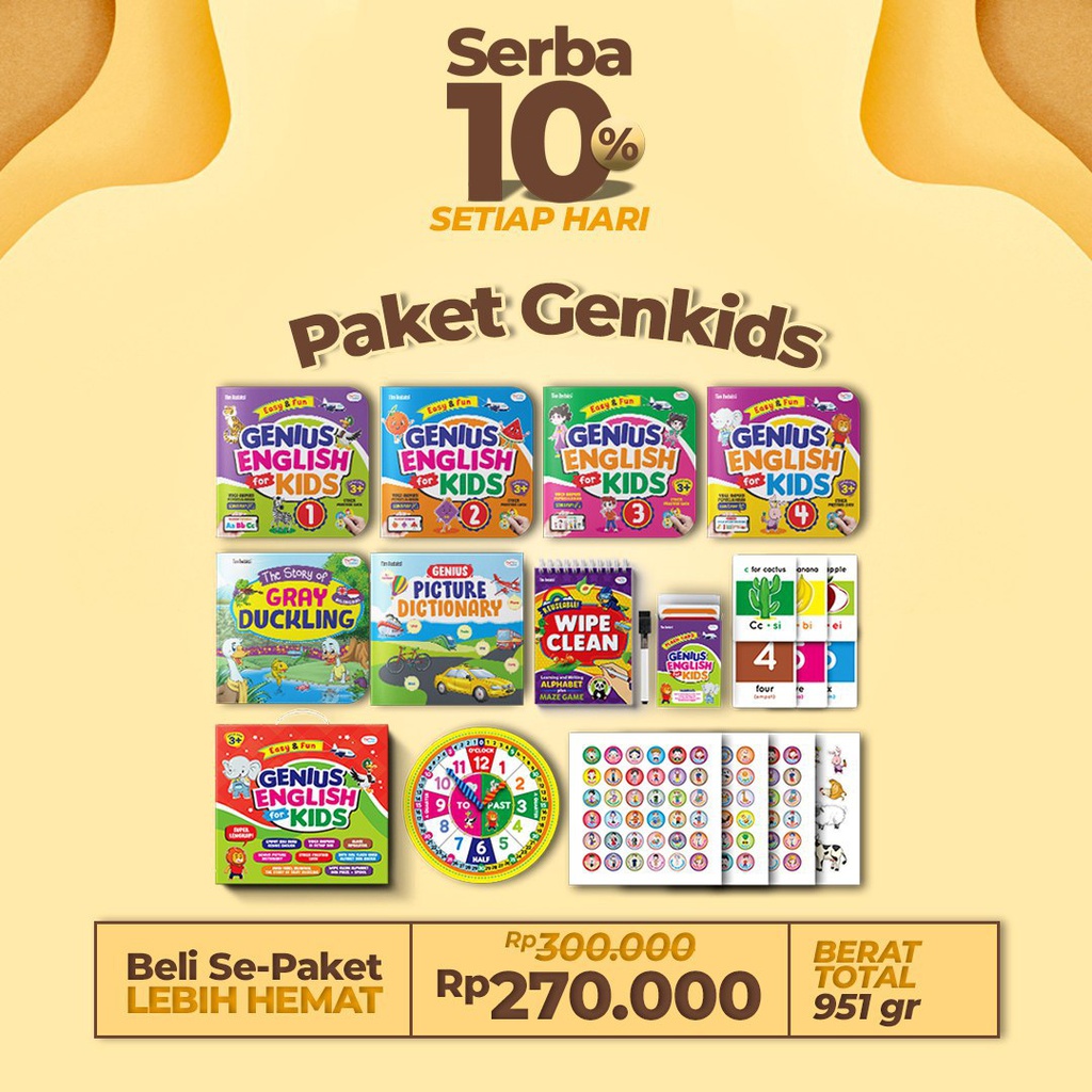 Serba 10% : Paket Genkids