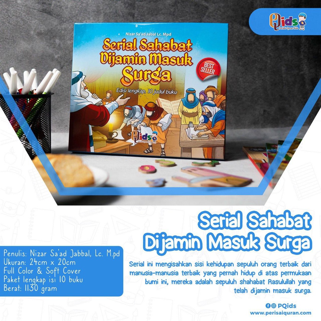 Serial Sahabat Dijamin Masuk Surga (Paket Lengkap 10 Judul buku), Pqids