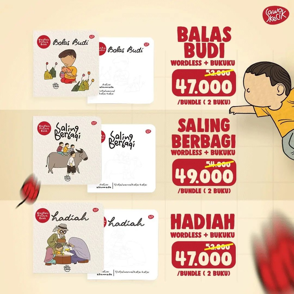 Bundling Seri Bukuku Balas Budi dan Wordless Balas Budi (Set), Sawo Kecik