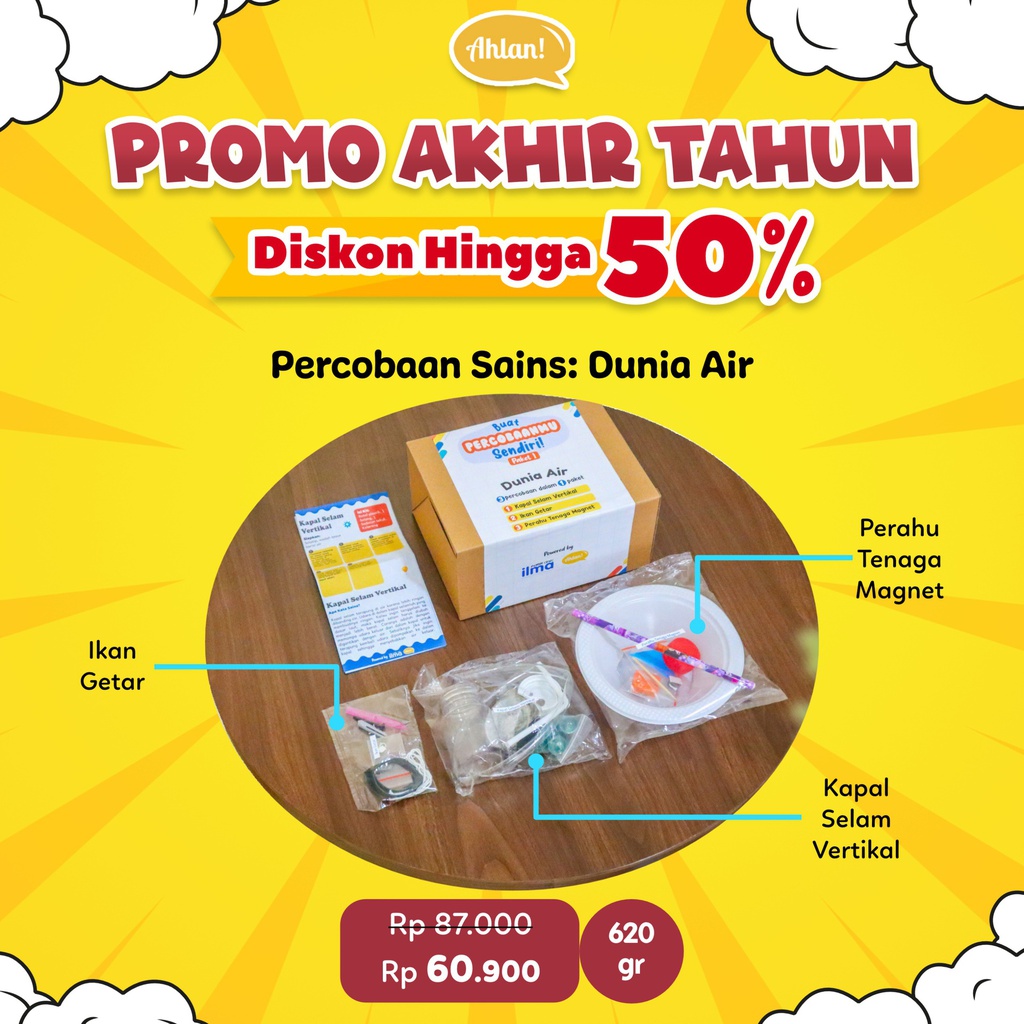 Percobaan Paket Sains Anak 1: Dunia Air