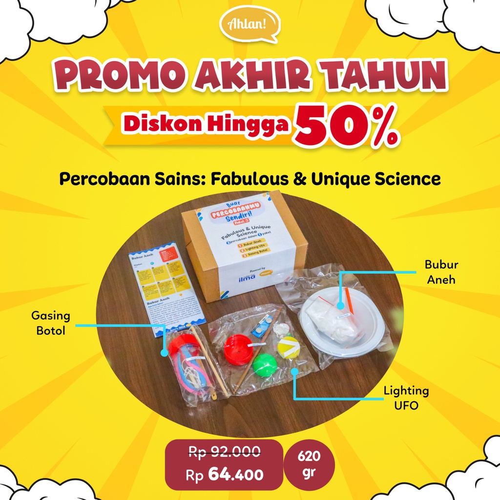 Percobaan Paket Sains Anak 3: Fabulous &amp; Unique Science