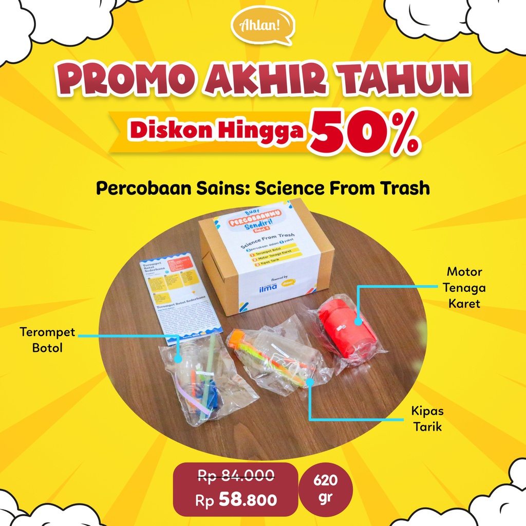 Percobaan Paket Sains Anak 4: Science From Trash