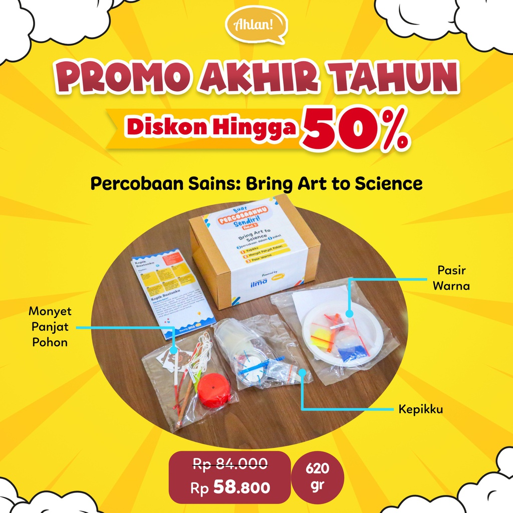 Percobaan Paket Sains Anak 5: Bring Art to Science