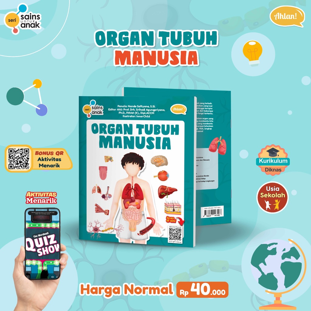 Seri Sains Anak: Organ Tubuh Pada Manusia, Ahlan