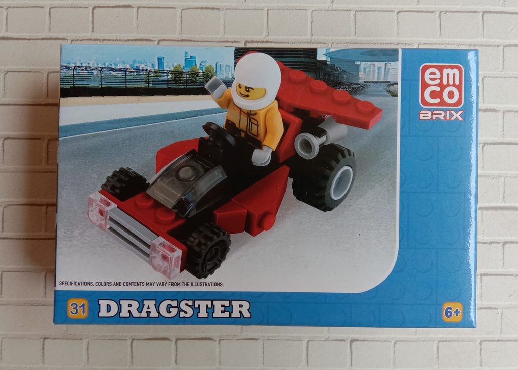 Mainan Emco Brix : Dragster