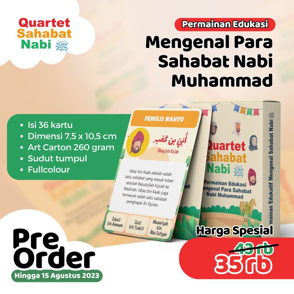 Quartet Sahabat Nabi ﷺ, adzkia Books