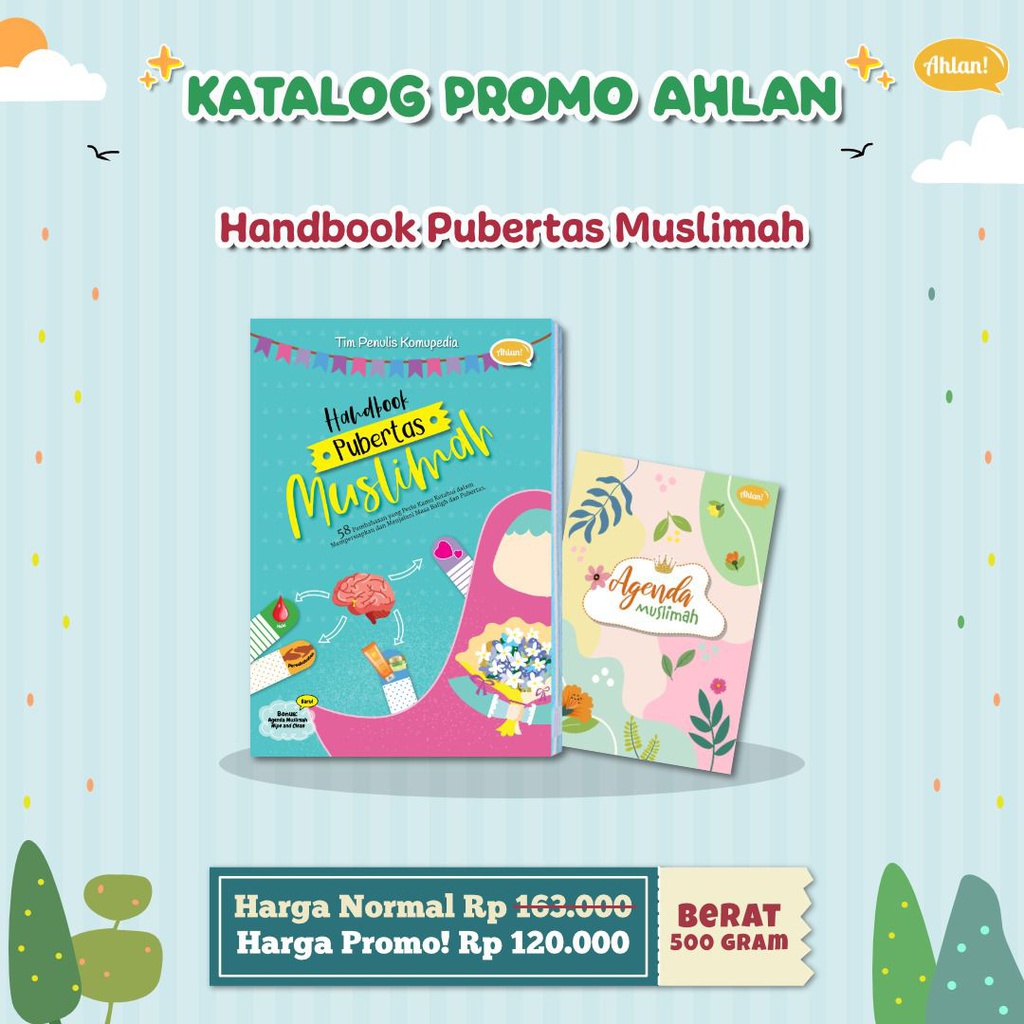 Handbook Pubertas Muslimah + Bonus Agenda Muslimah, Ahlan (Cetakan Ke-7)