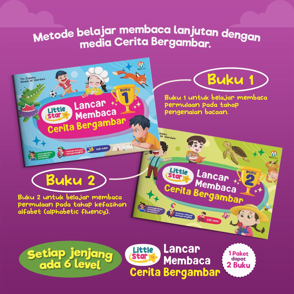 Little Star: Lancar Membaca Cerita Bergambar, Visi Mandiri