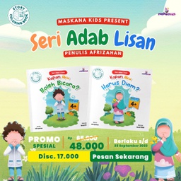 Seri Adab Lisan (2 buku), maskana kids