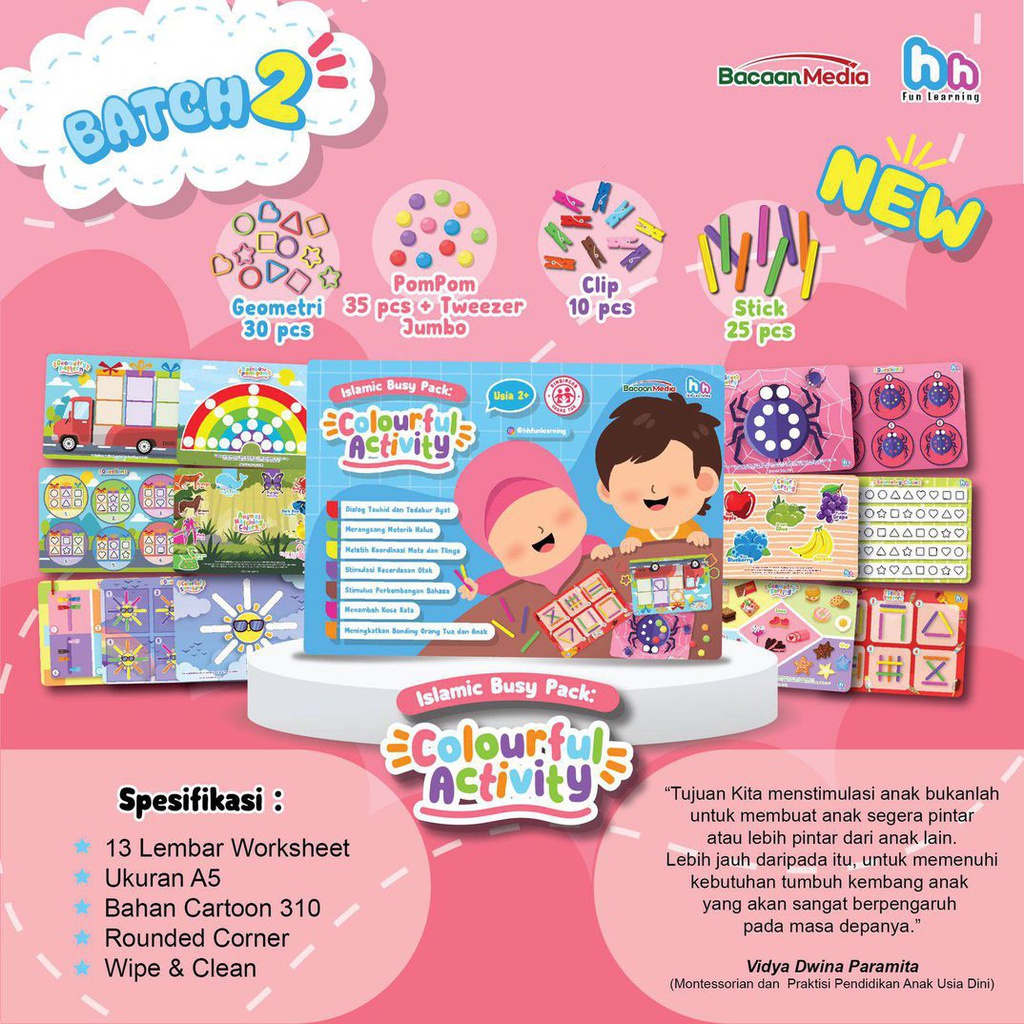 Islamic Busy Pack: Colourful Activity, Bacaan Media