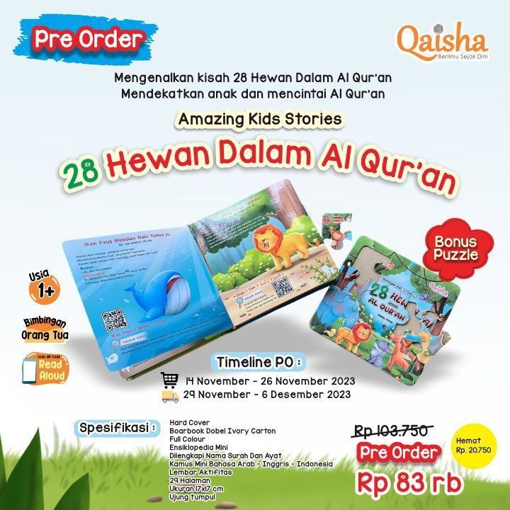 Amazing Kids Stories: 28 Hewan dalam Al Qur'an, Qaisha
