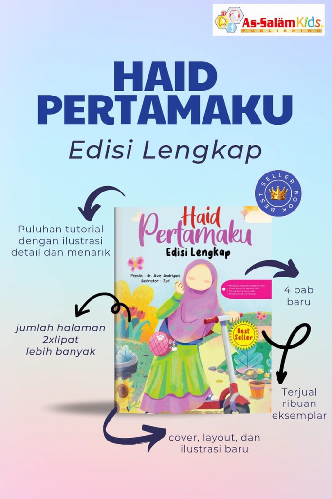 Haid Pertamaku (Edisi Lengkap, Cover Biru), As-Salam Kids