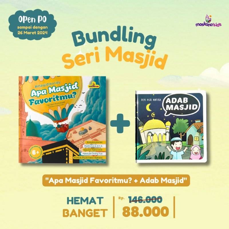 Apa Masjid Favoritmu + Adab Masjid (Bundling 2 Buku)