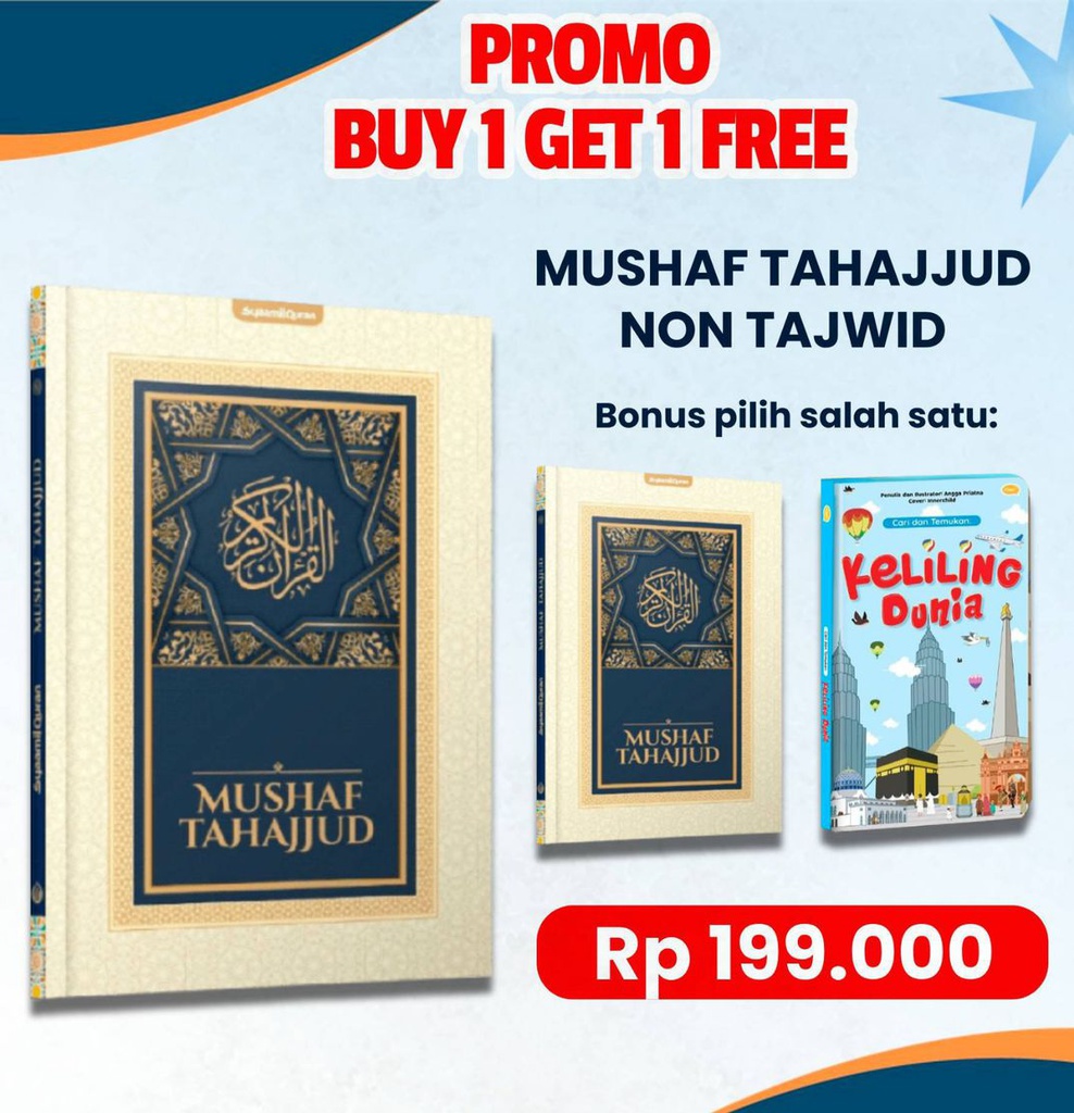 MUSHAF TAHAJJUD (Non Tajwid) Buy 1 Get 1 Free