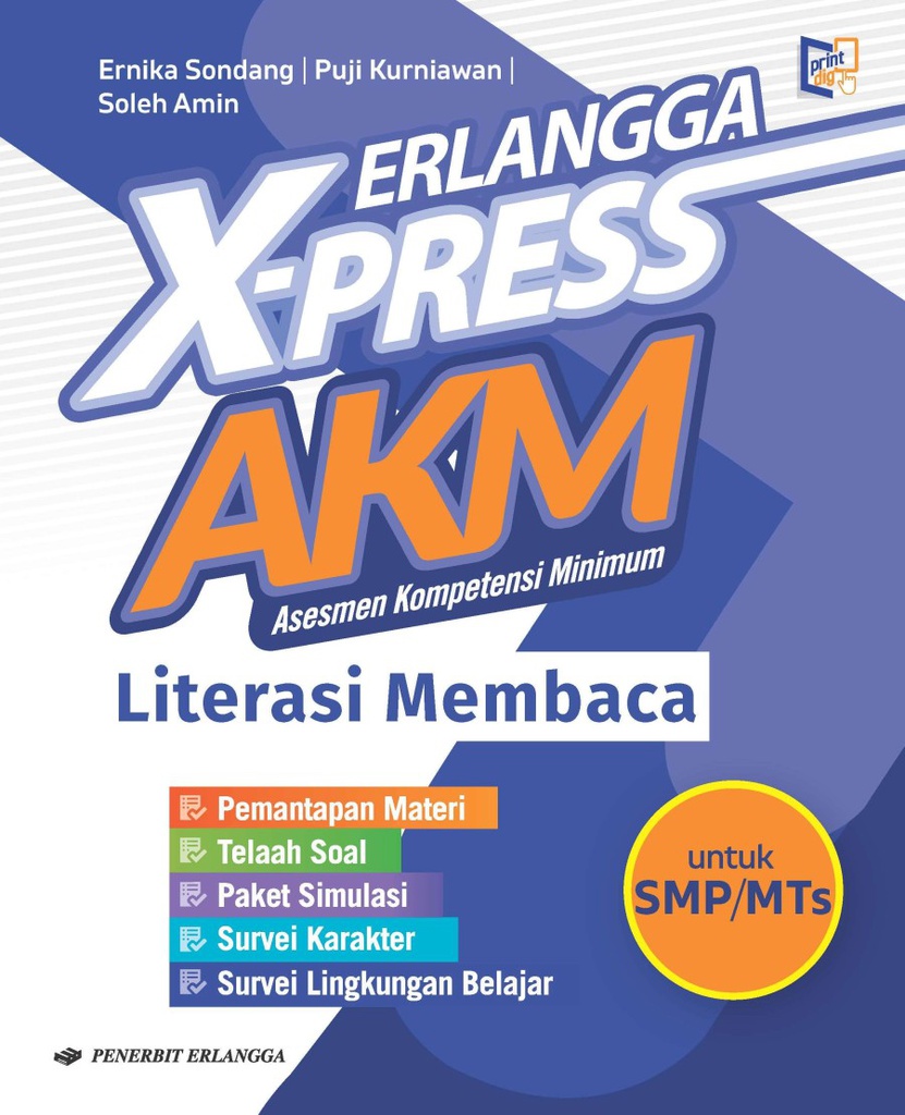 Erlangga X-Press Akm Literasi Membaca Untuk SMP/MTS