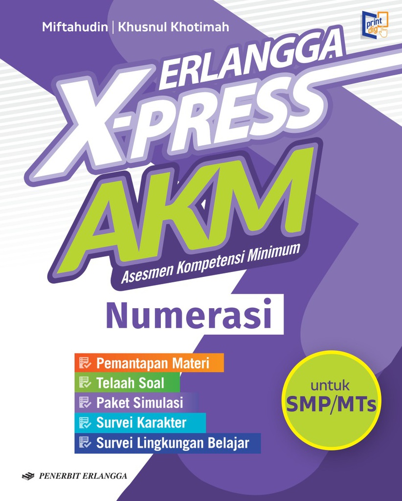 Erlangga X-Press Akm Numerasi Untuk SMP/MTS