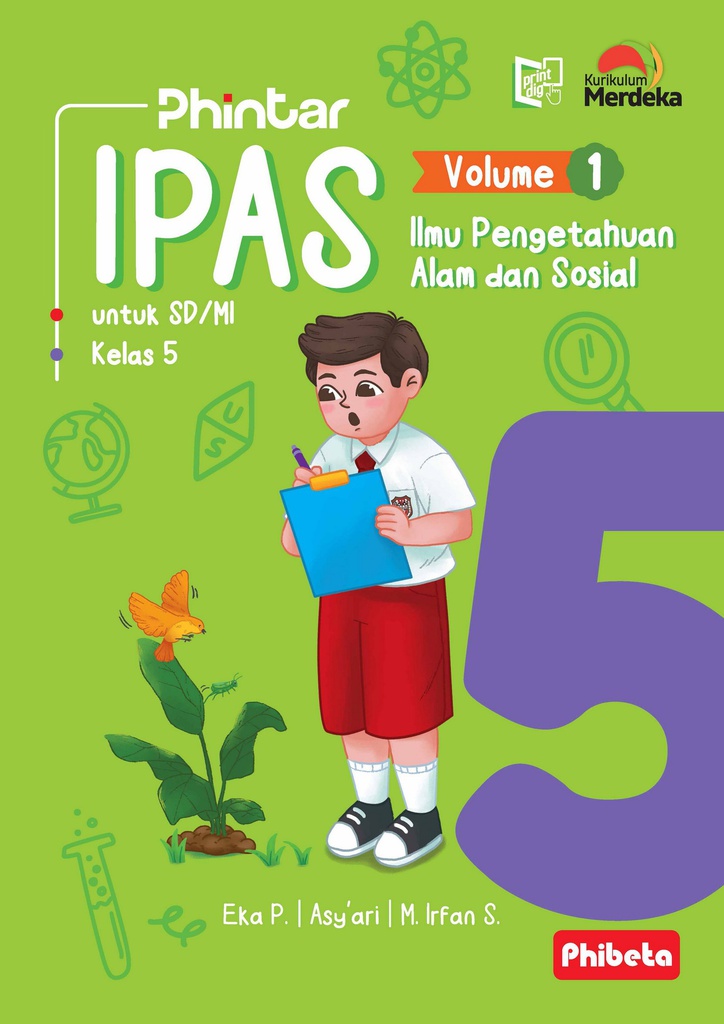 Phintar Ipas Untuk SD/MI Kelas 5 Volume 1