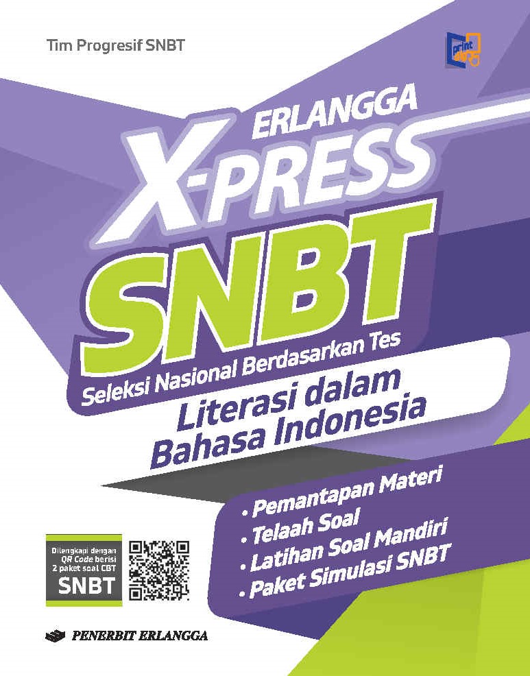 Erlangga X-Press SNBT Literasi Dalam Bahasa Indonesia