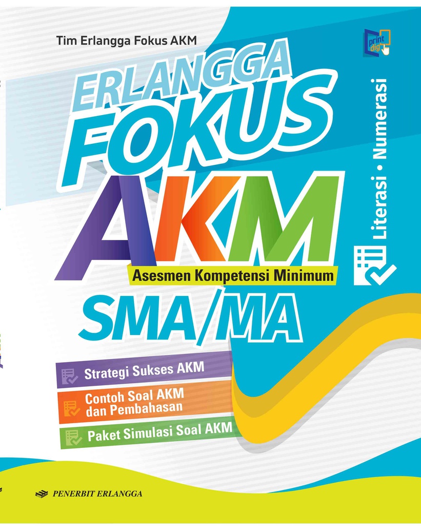 Erlangga Fokus AKM Asesmen Kompetensi Minimum SMA/MA