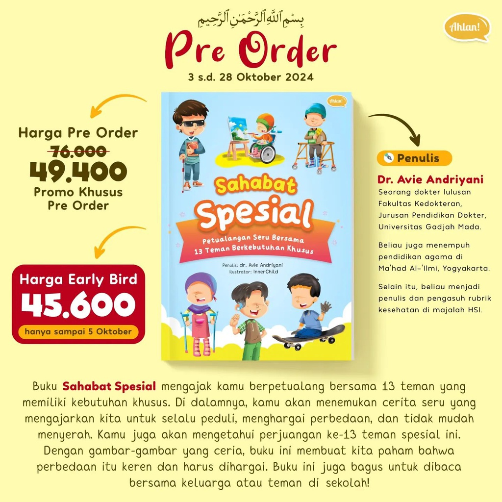 Sahabat Spesial (Harga PO Early Bird), Ahlan