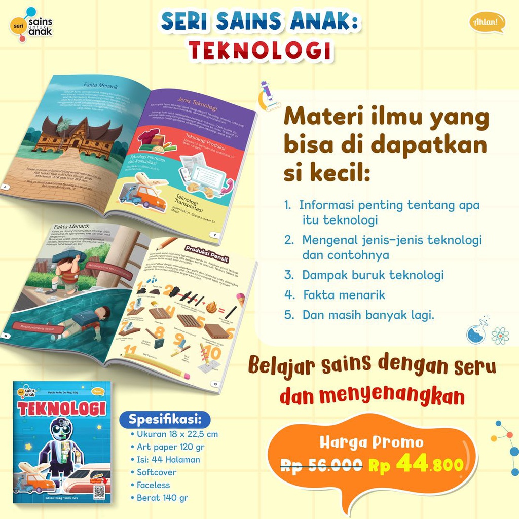 Seri Sains Anak: Teknologi, Ahlan