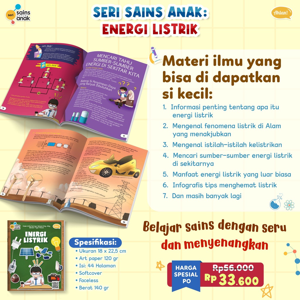 Seri Sains Anak: Energi Listrik, Ahlan