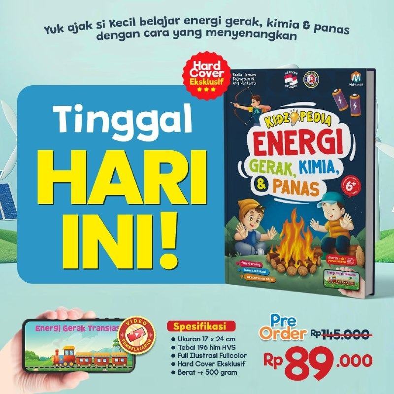 Kidzopedia Energi Gerak, Kimia, &amp; Panas, Visi Mandiri