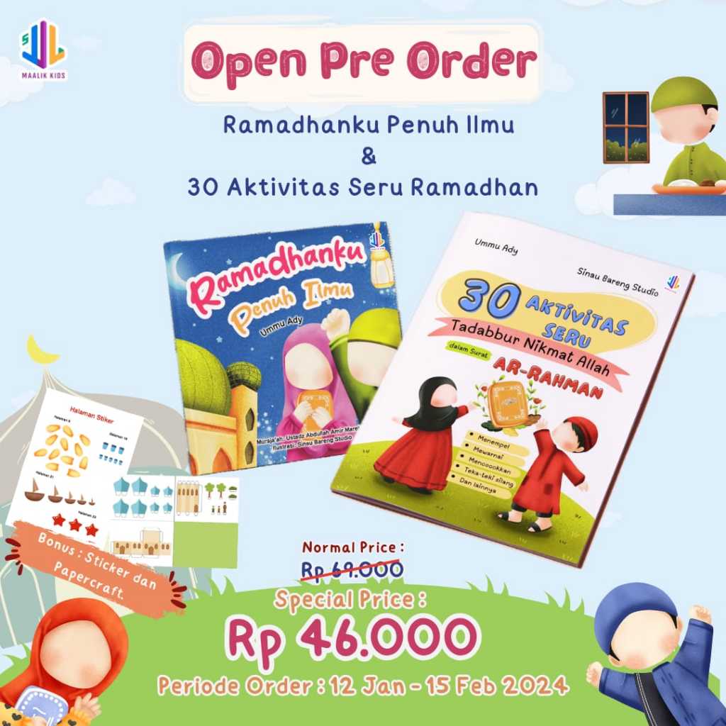 30 Aktivitas Seru &amp; Ramadhanku Penuh Ilmu, Maalik Kids