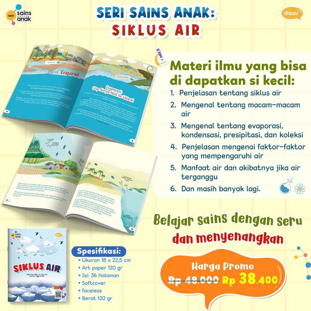 Seri Sains Anak: Siklus Air, Ahlan