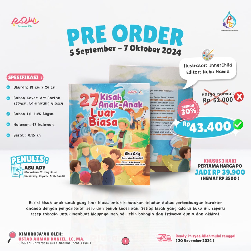 27 Kisah Anak-Anak Luar Biasa (Harga Pre Launch)