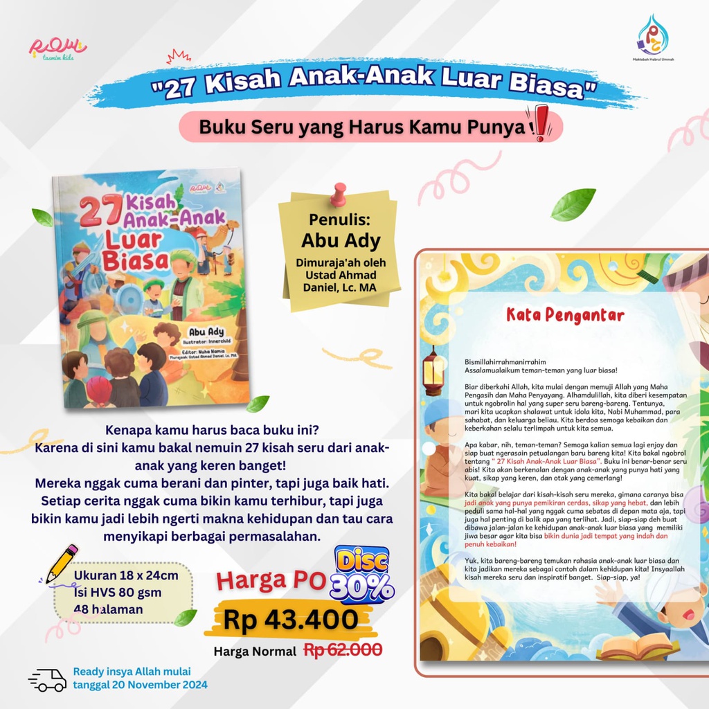 27 Kisah Anak-Anak Luar Biasa (Harga Pre Order)