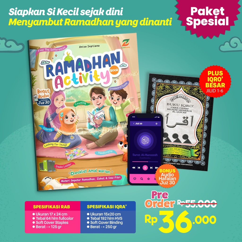 Ramadhan Activity Book &amp; Buku IQRO