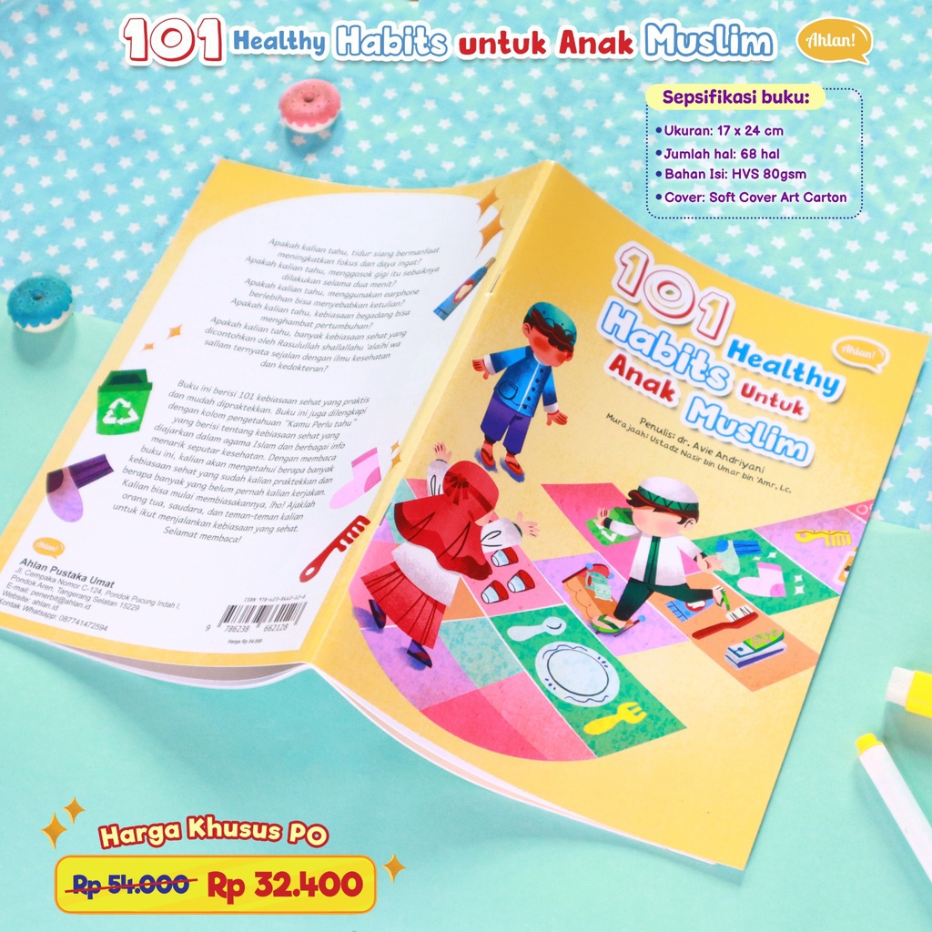 101 Healthy Habits Untuk Anak Muslim (PO Reguler), Ahlan