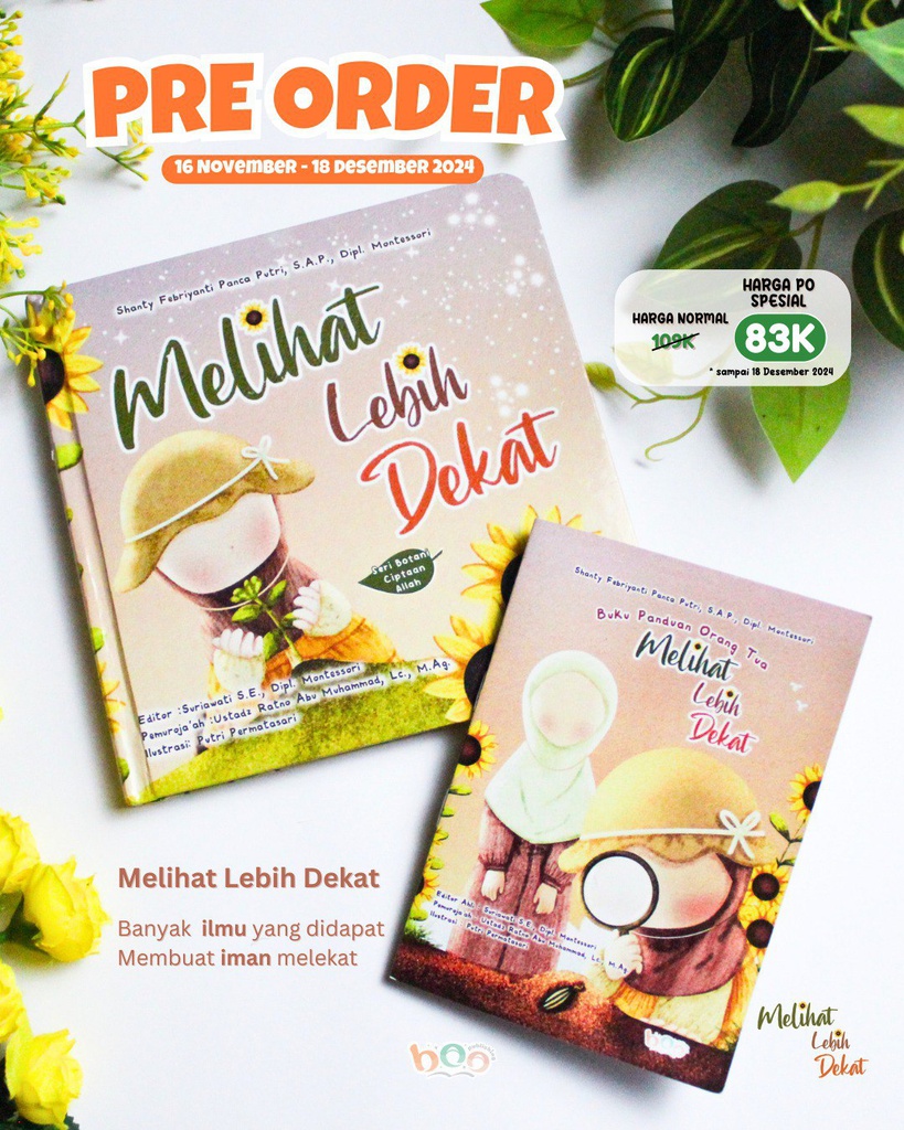 Melihat Lebih Dekat (Boardbook) + Bonus Buku Panduan Orang Tua, boo publishing