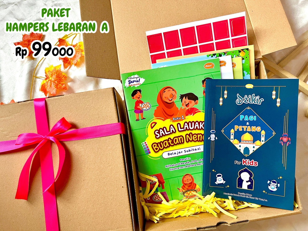 Paket Hampers Lebaran A (Seri Petualangan Seru Matematika + Dzikir Pagi Petang Navy)