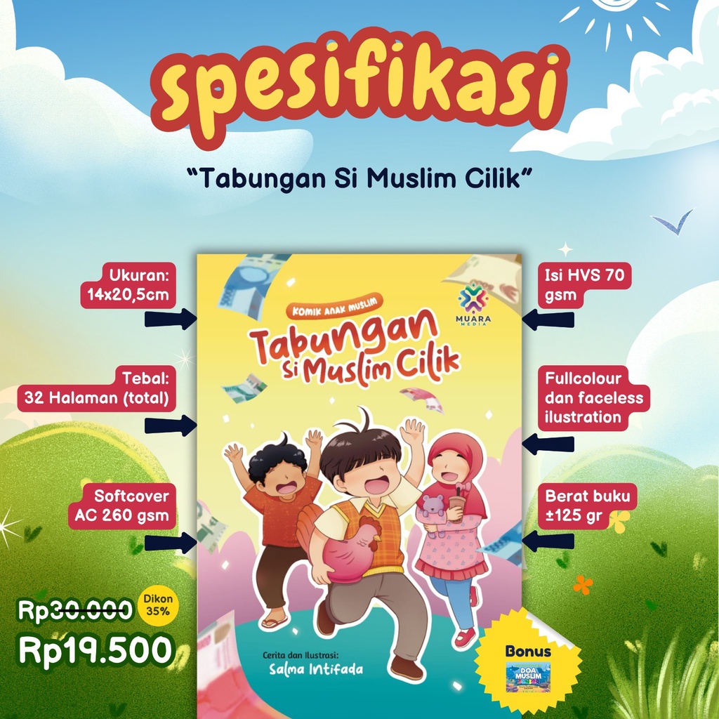 Tabungan Si Muslim Cilik &amp; Bonus Doa Muslim Junior, Muara Media
