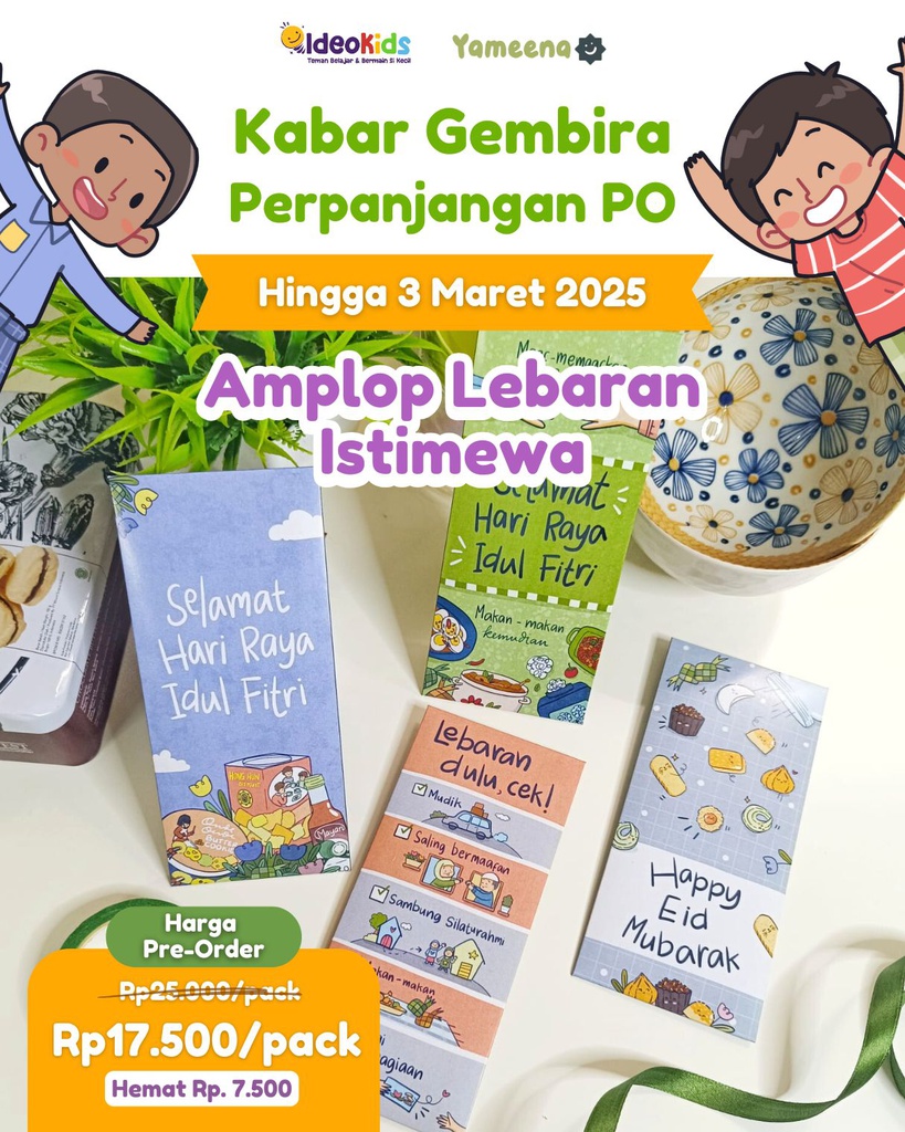 Amplop Lebaran Biru - Parcel Lebaran