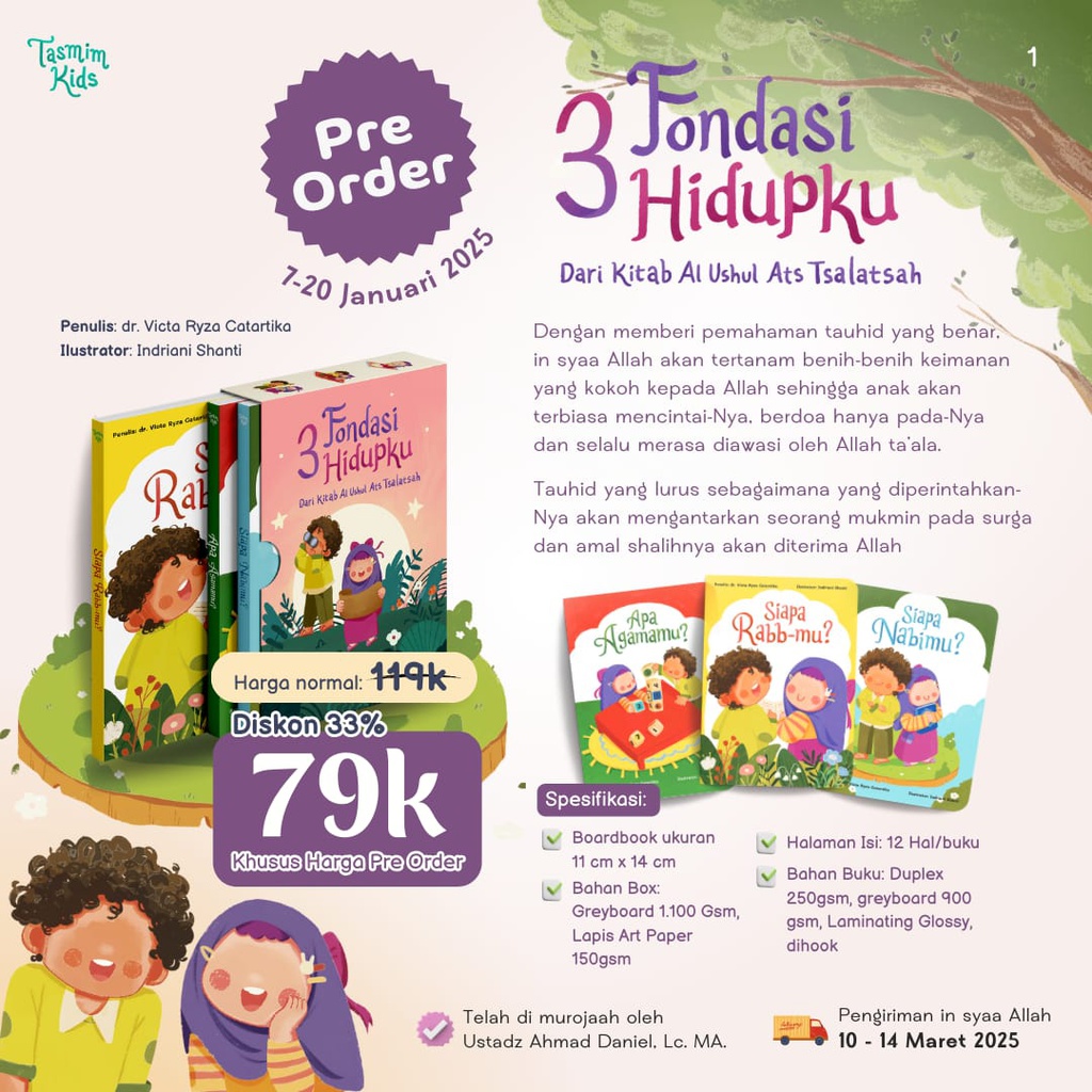 3 Fondasi Hidupku, Tasmeem Kids