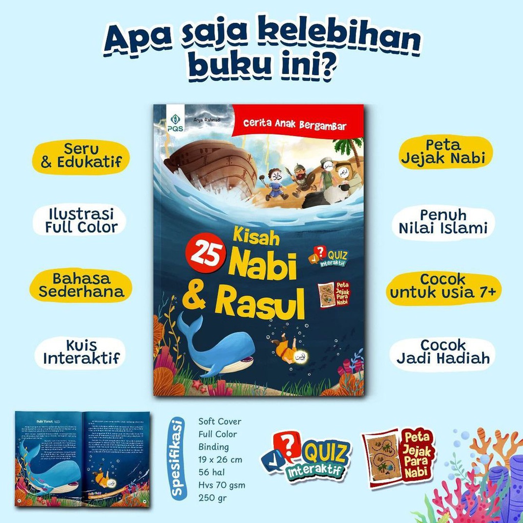Kisah 25 Nabi &amp; Rasul (Softcover), PQS