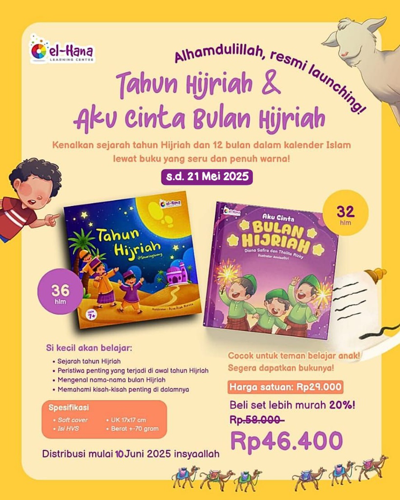 Bundling 2 Buku (Tahun Hijriah dan Aku Cinta Bulan Hijriah), El-Hana