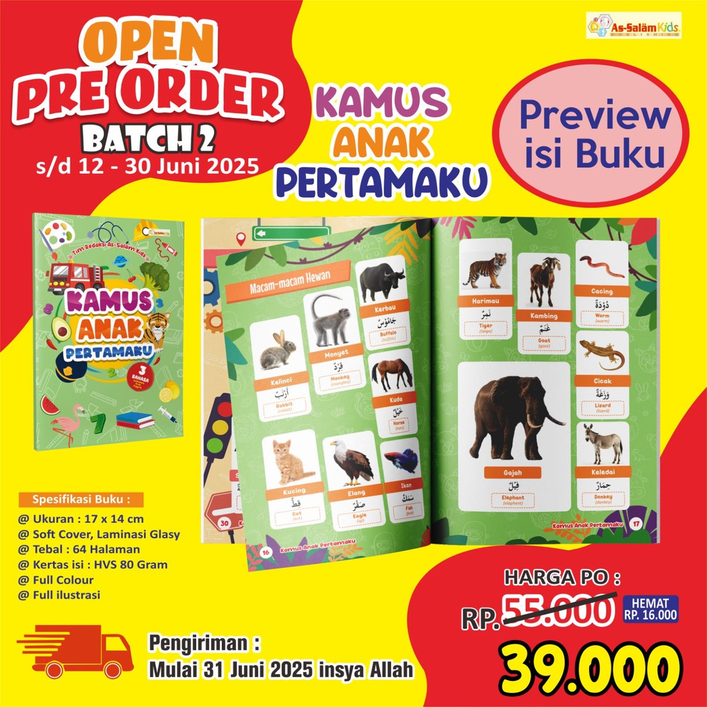 Kamus Anak Pertamaku, As-Salam Kids