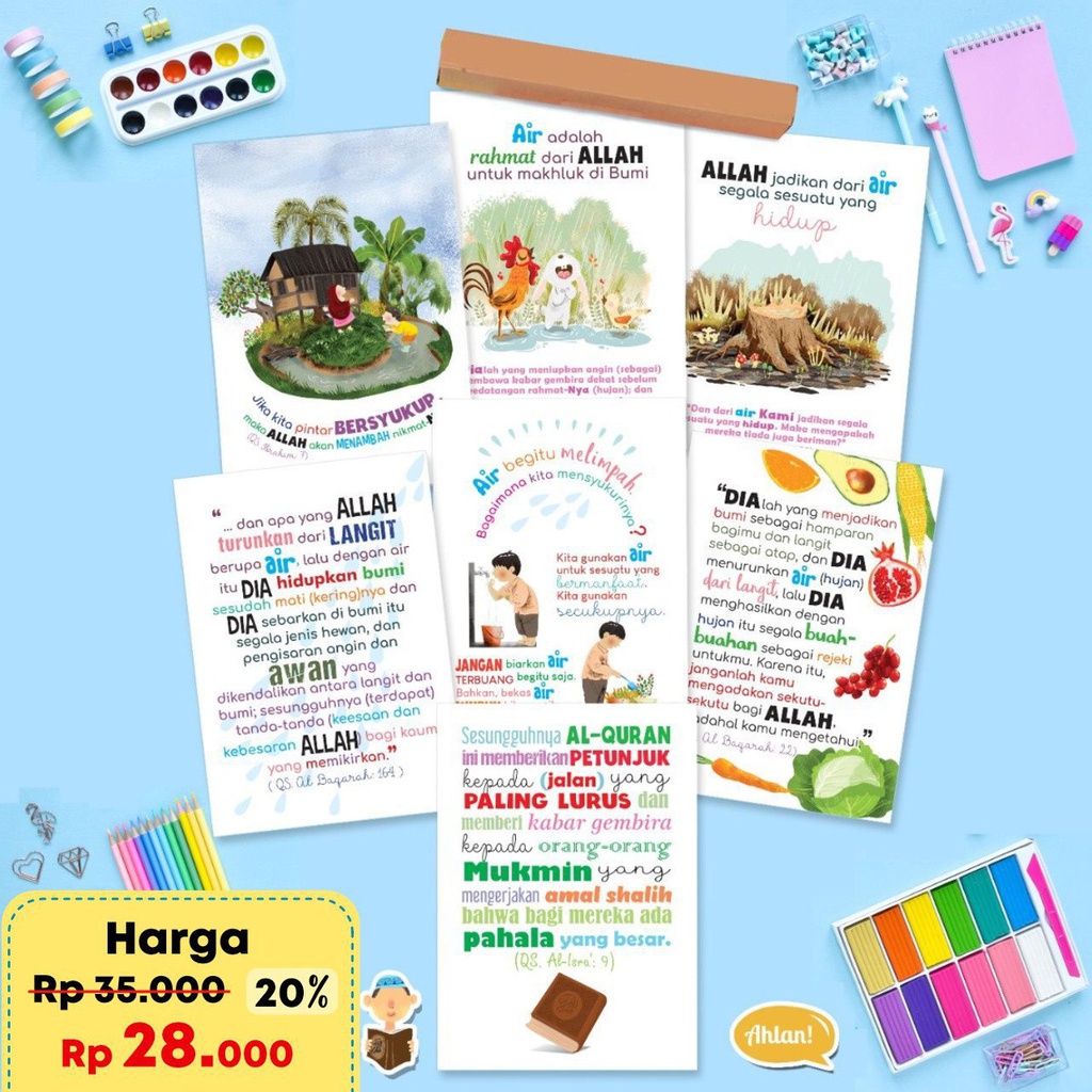 Paket Bundling : 7 Poster Air Dalam AlQuran, Ahlan