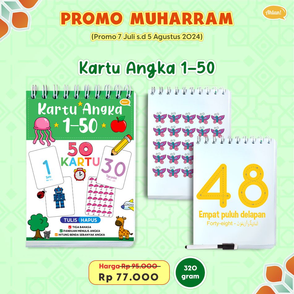 Kartu Angka 1-50, Ahlan