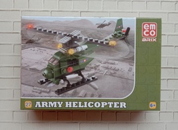 Mainan Emco Brix : Army Helicopter