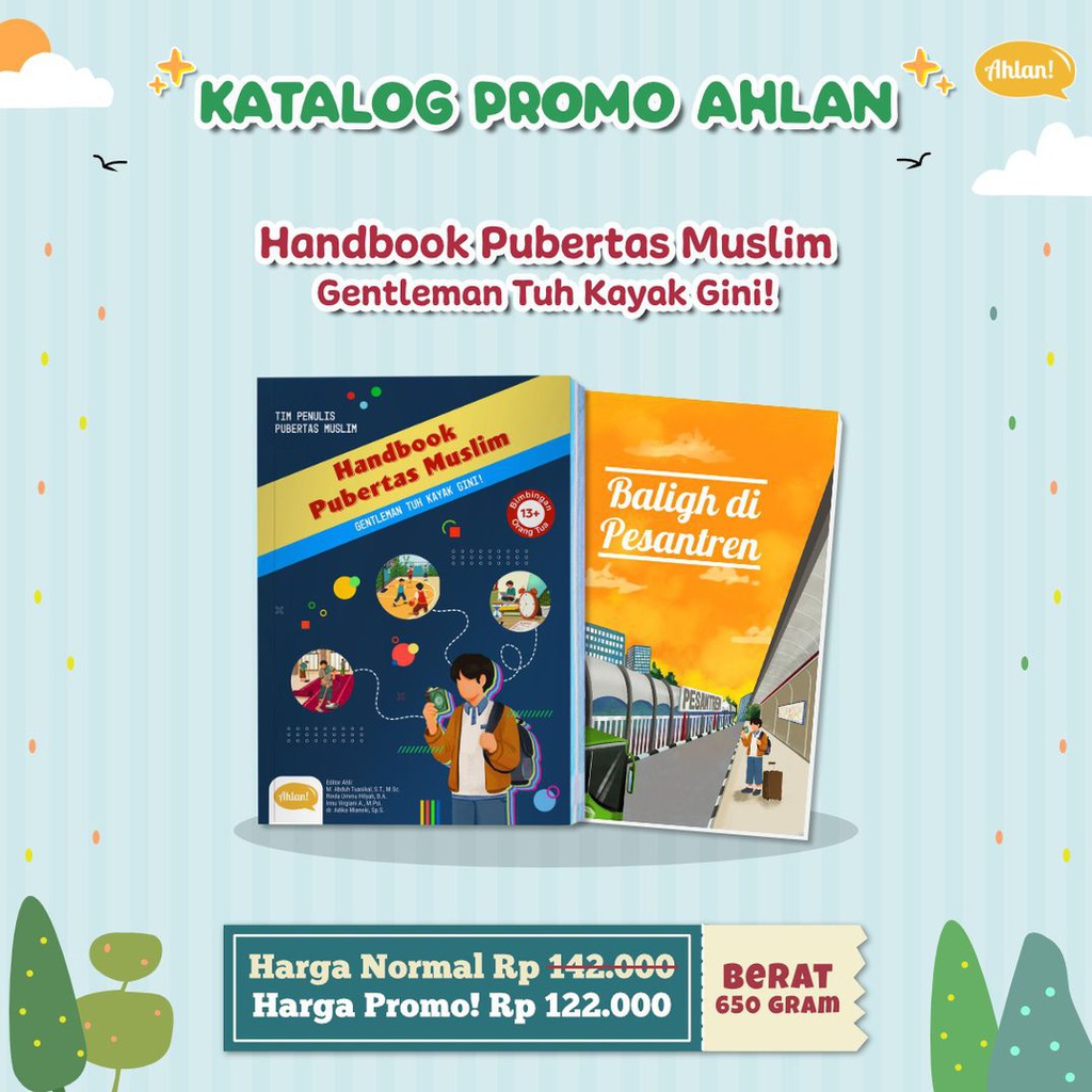 Handbook Pubertas Muslim Gentleman Tuh Kaya Gini! + Bonus Buku Baligh di Pesantren, Ahlan (Cetakan Ke-3)